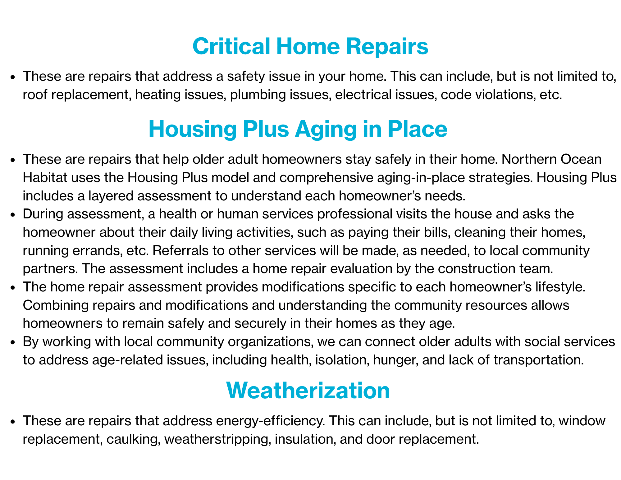 repair list for website